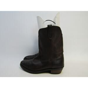 Ad tec Mens Size 12 M Brown Leather Cowboy Western Boots
